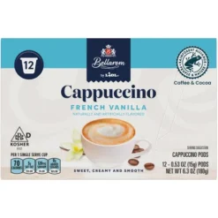 Bellarom Cappuccino Single Serve Coffee Pods, French Vanilla^Lidl