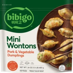 Bibigo Frozen Pork & Vegetable Dumplings, Mini Wontons^Lidl Outlet