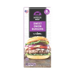 Frozen 100% Angus Sweet Onion Burger^Lidl Hot