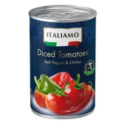 Italiamo Diced Tomatoes, Bell Pepper & Chilies^Lidl Hot