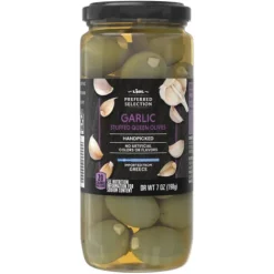 Preferred Selection Green Stuffed Olives, Garlic^Lidl Best