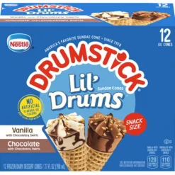 Nestlé® Drumstick® Lil' Drums™ Frozen Sundae Cones^Lidl Discount