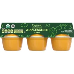 Organic Unsweetened Applesauce Cups^Lidl Clearance