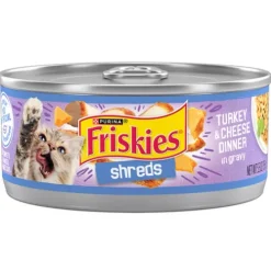 Purina® Friskies® Shreds Cat Food, Turkey & Cheese Dinner In Gravy^Lidl Hot